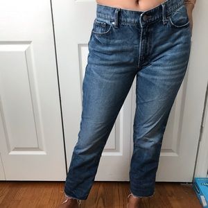 Banana republic cropped flair jeans